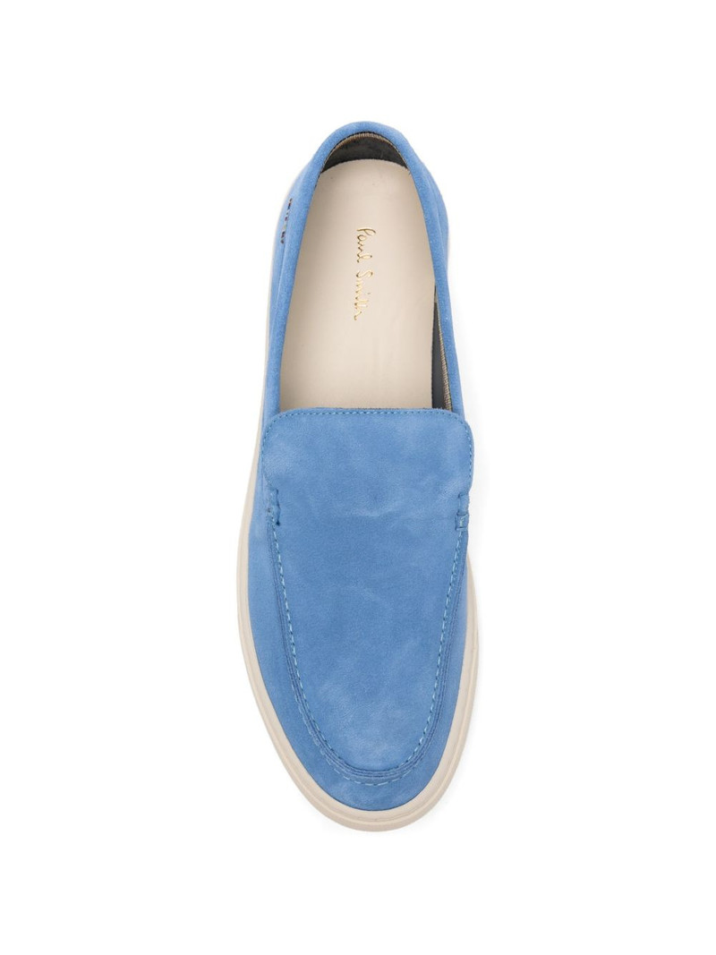 suede apron-toe loafers 4