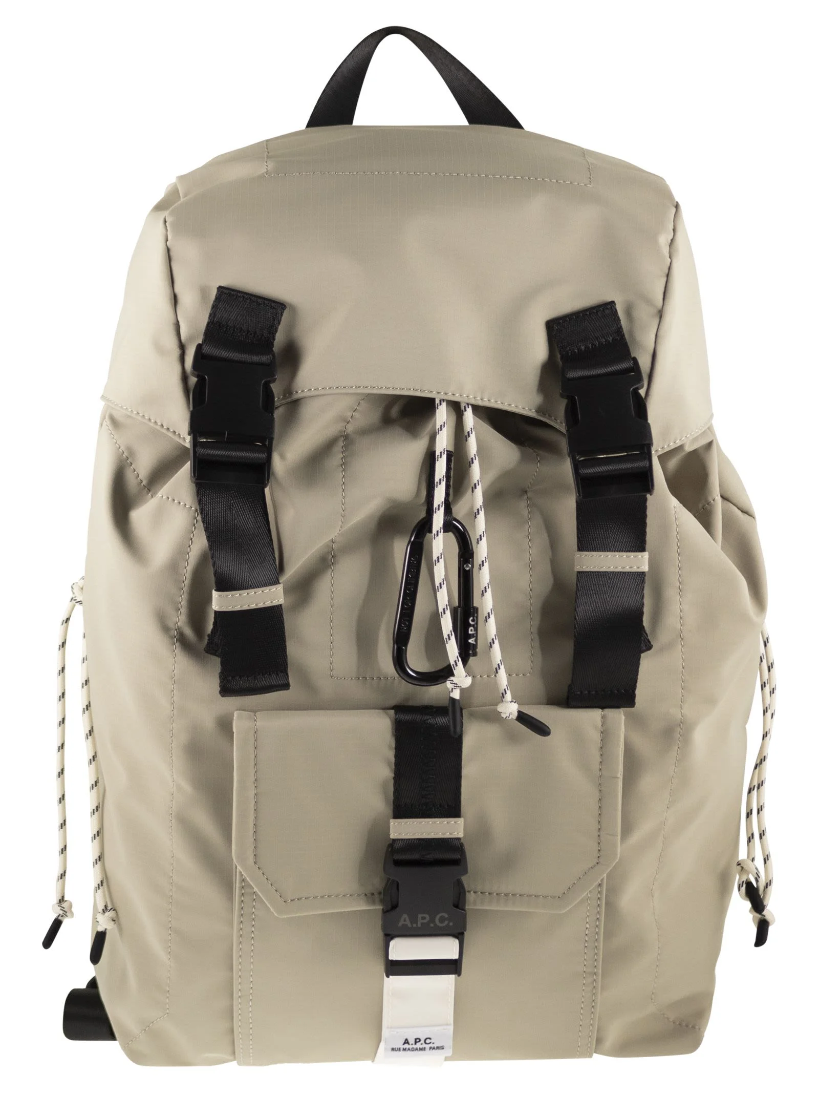 A.P.C. Men Technical Nylon Backpack With Flap Closure - 1