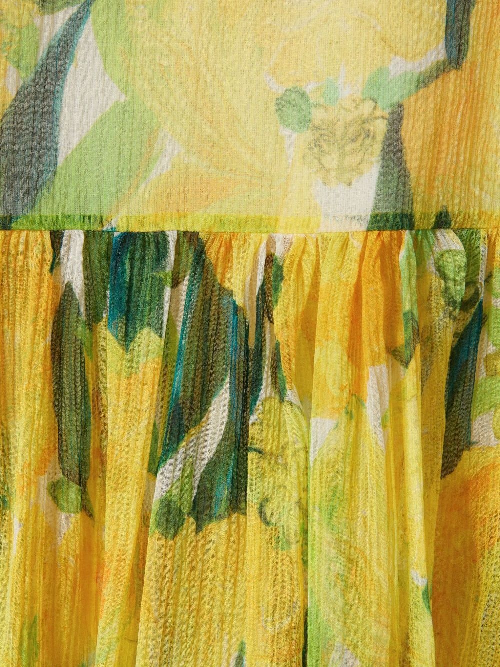 lemon-print blouse - 4