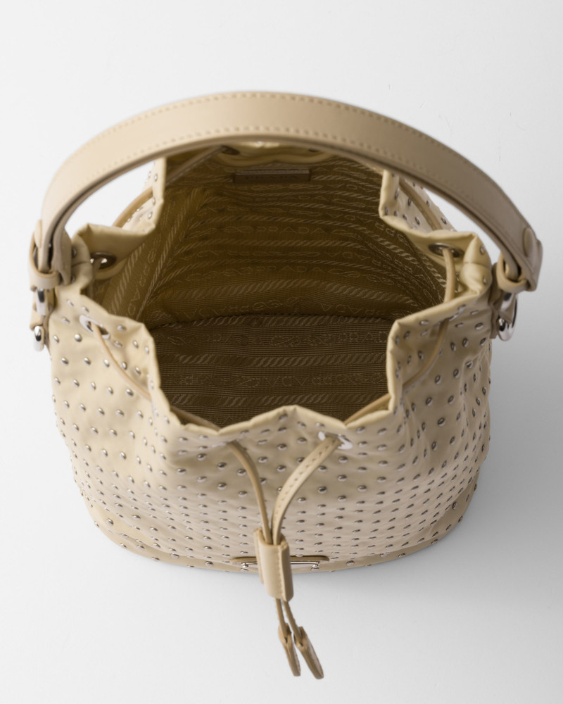 Re-Nylon mini-bag with studs 4