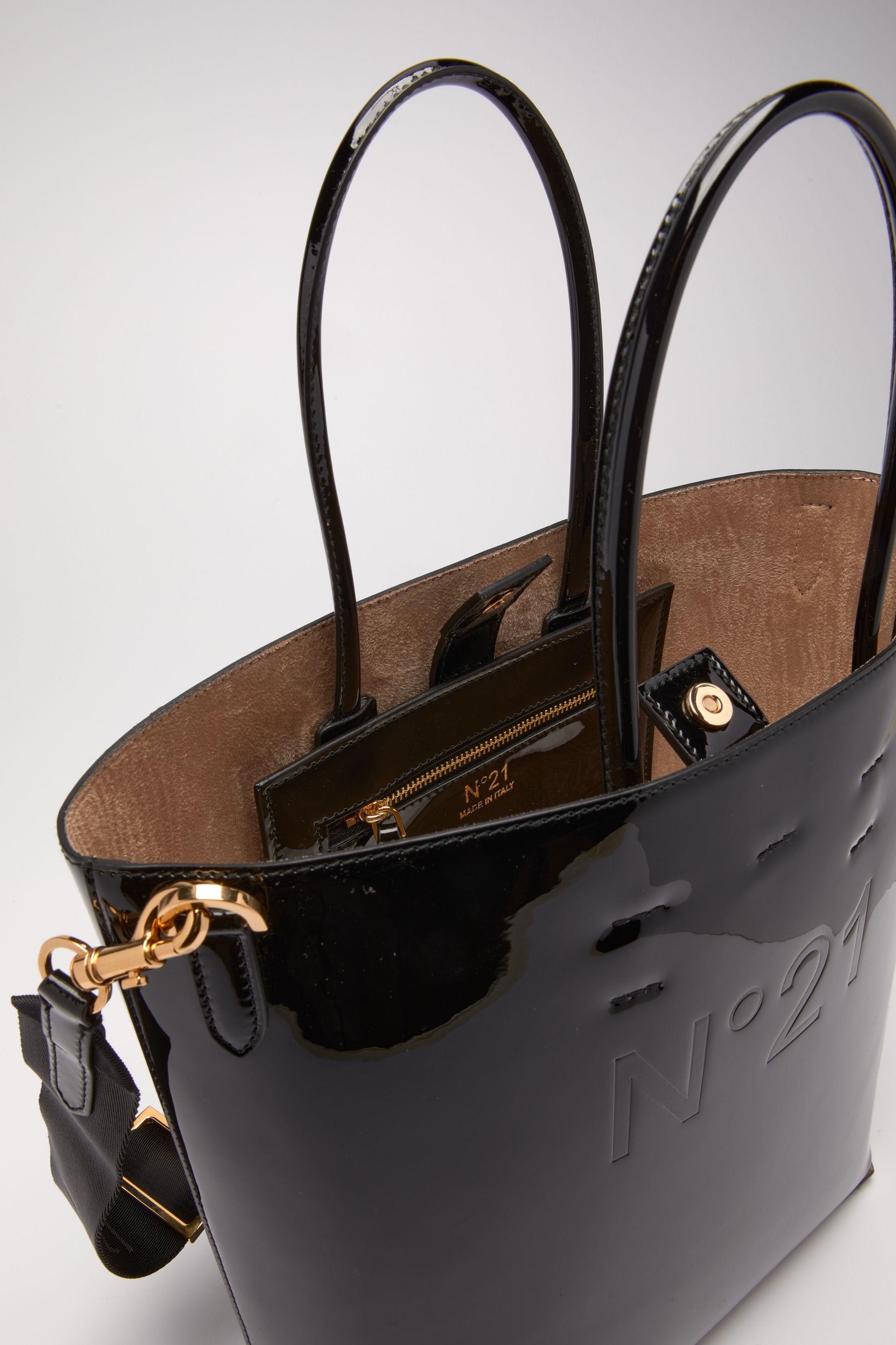 SMALL LOGO-DEBOSSED SHOPPER - 5
