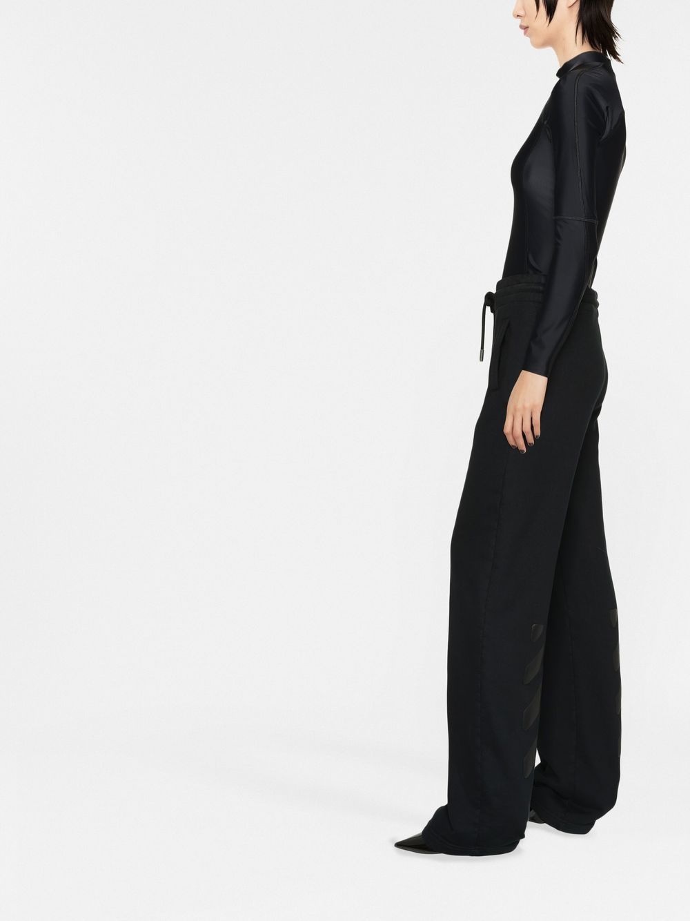 logo-embossed stretch top - 4