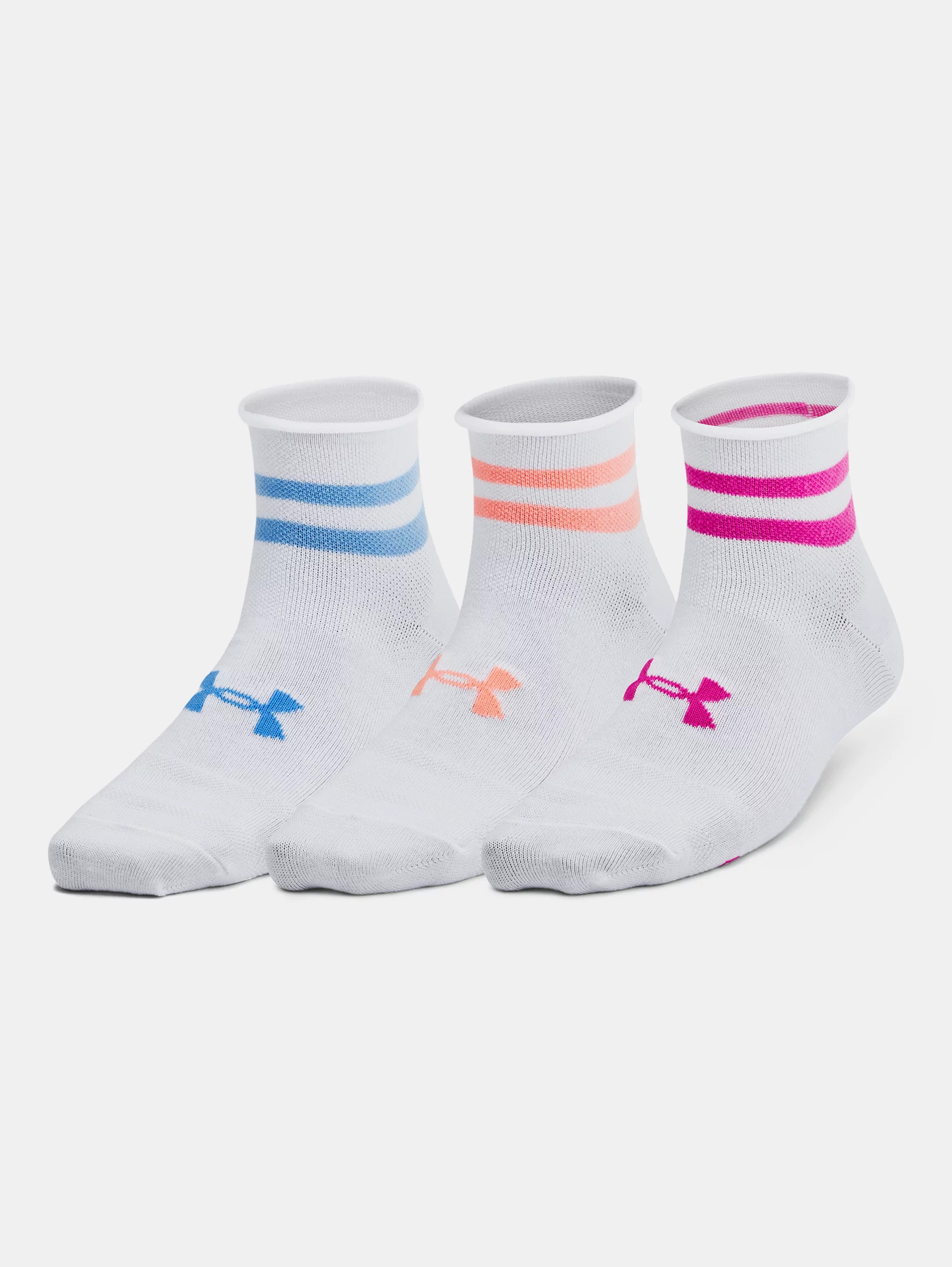 Women's UA Essential 3-Pack Quarter Socks - 3