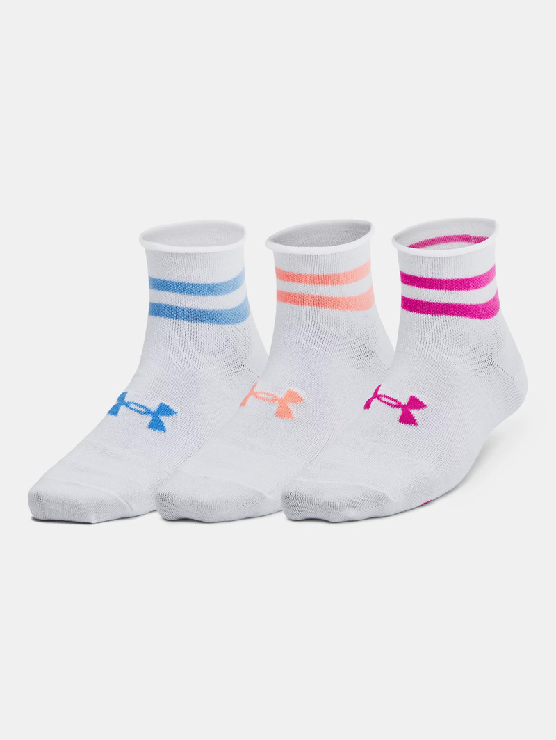 Women's UA Essential 3-Pack Quarter Socks 3