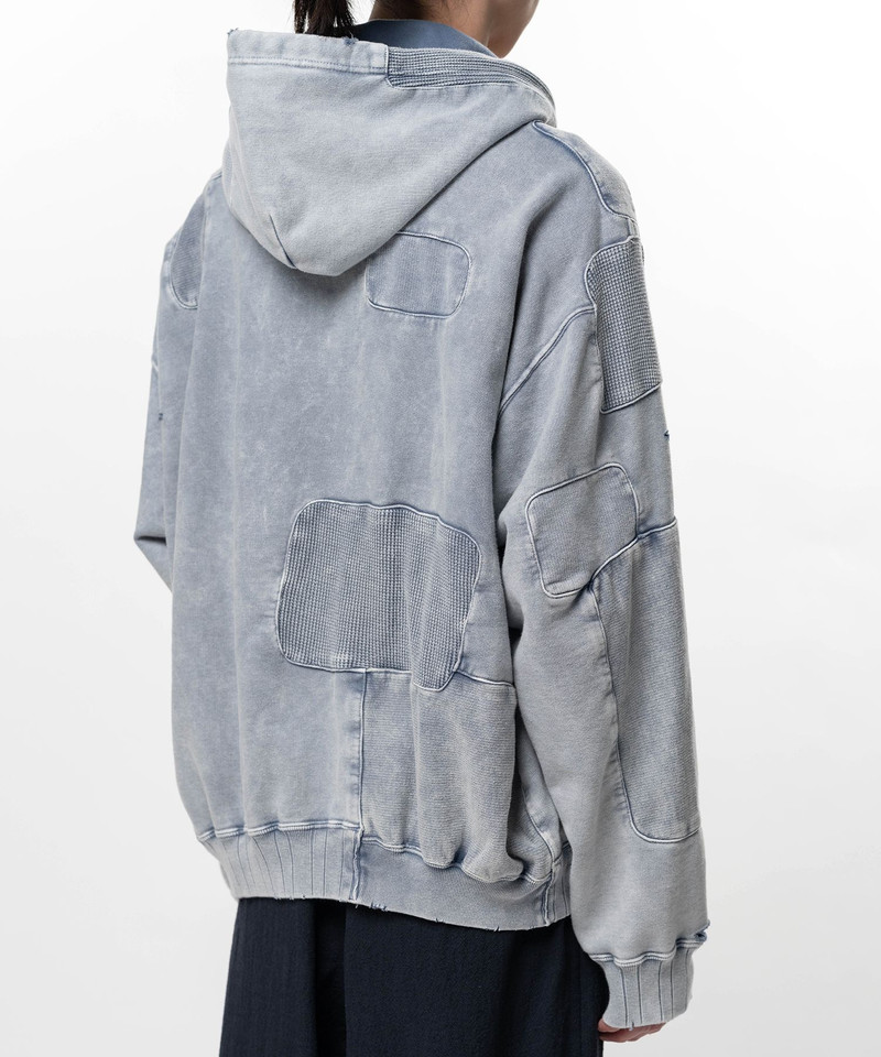 Bleached Repair Half Zip Hoodie 12