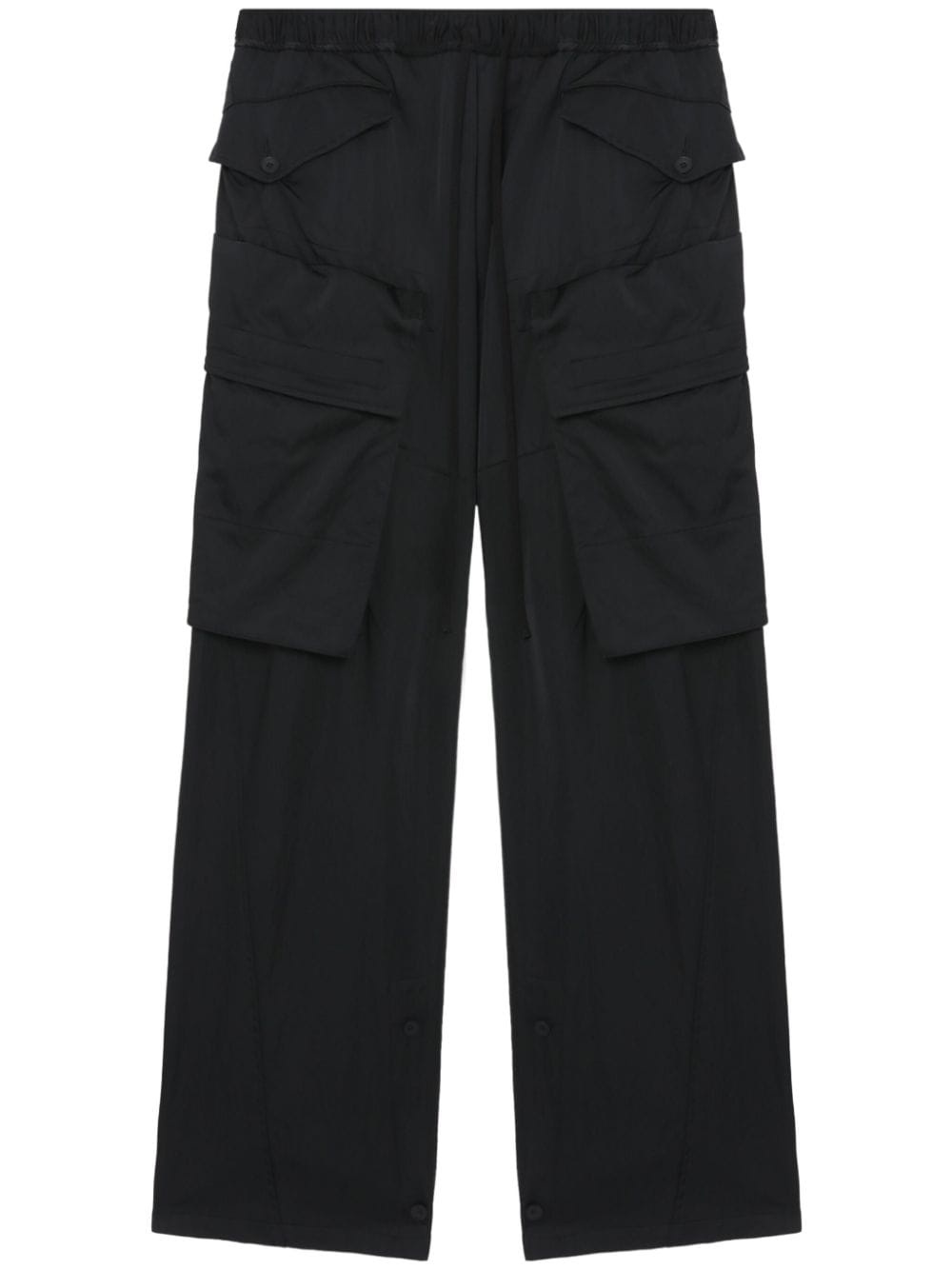 wide-leg cargo trousers - 1