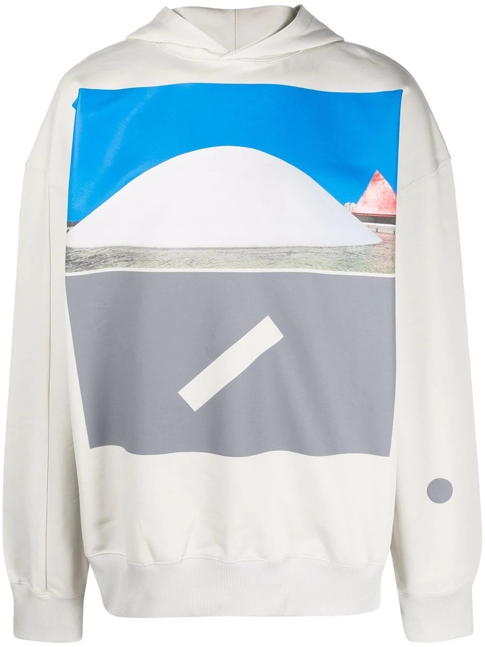 graphic-print organic-cotton hoodie - 1