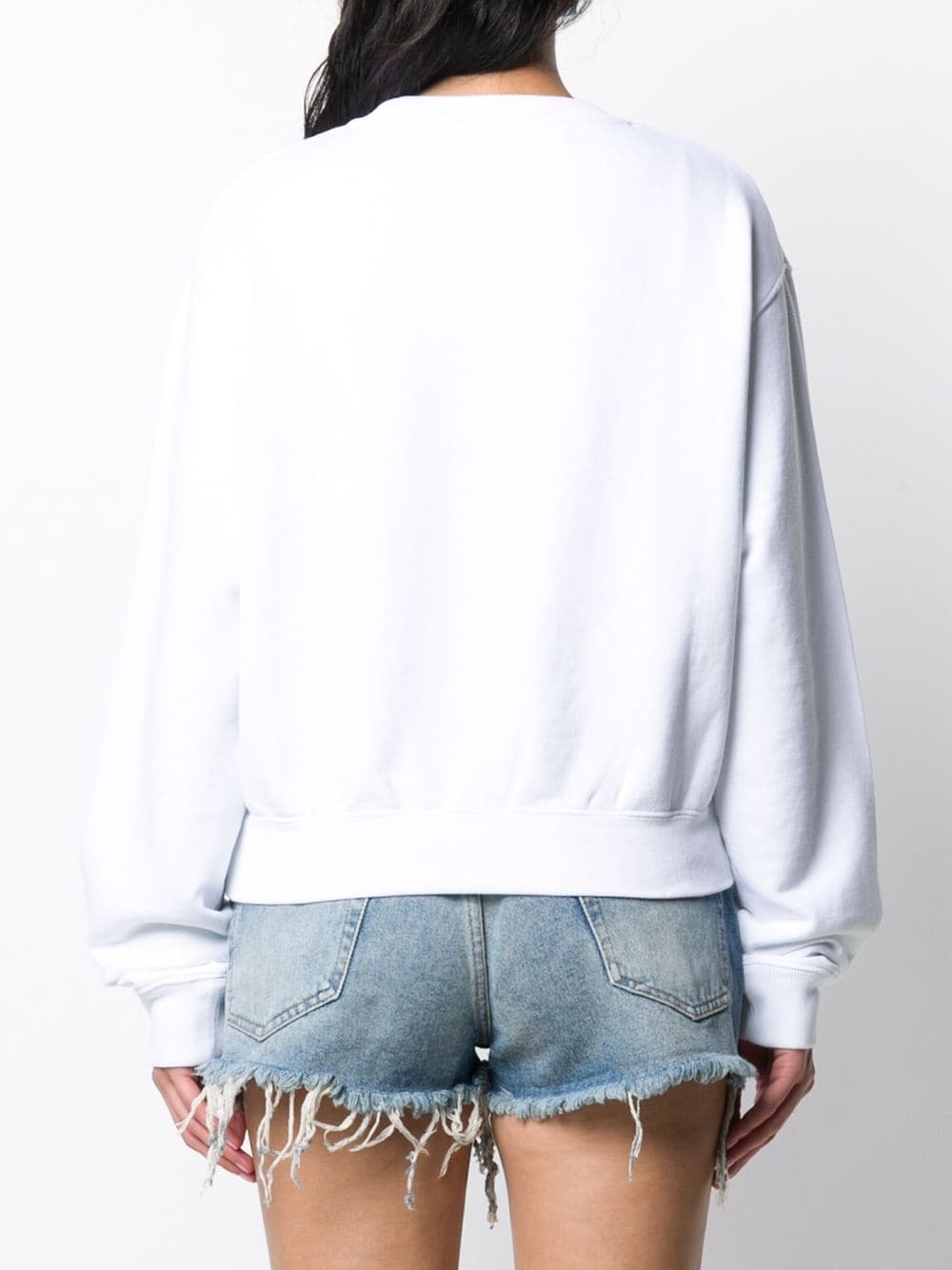 paper-clip cropped sweatshirt - 4