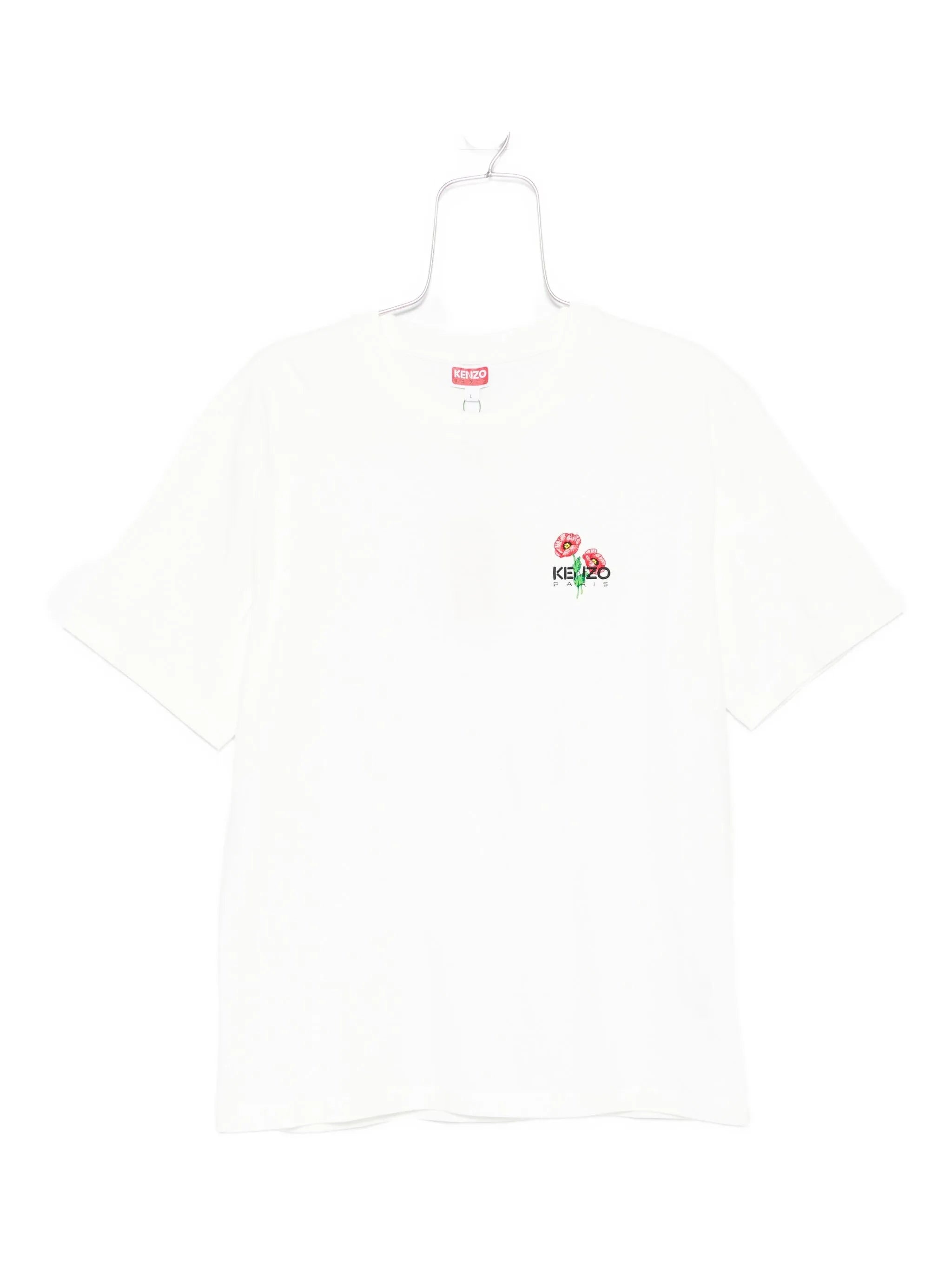 Kenzo Embroidered-poppy T-shirt - 1