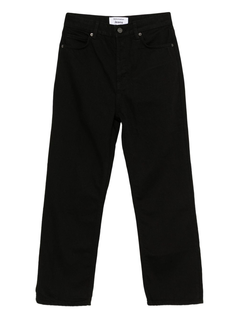 high-rise straight cropped jeans 1
