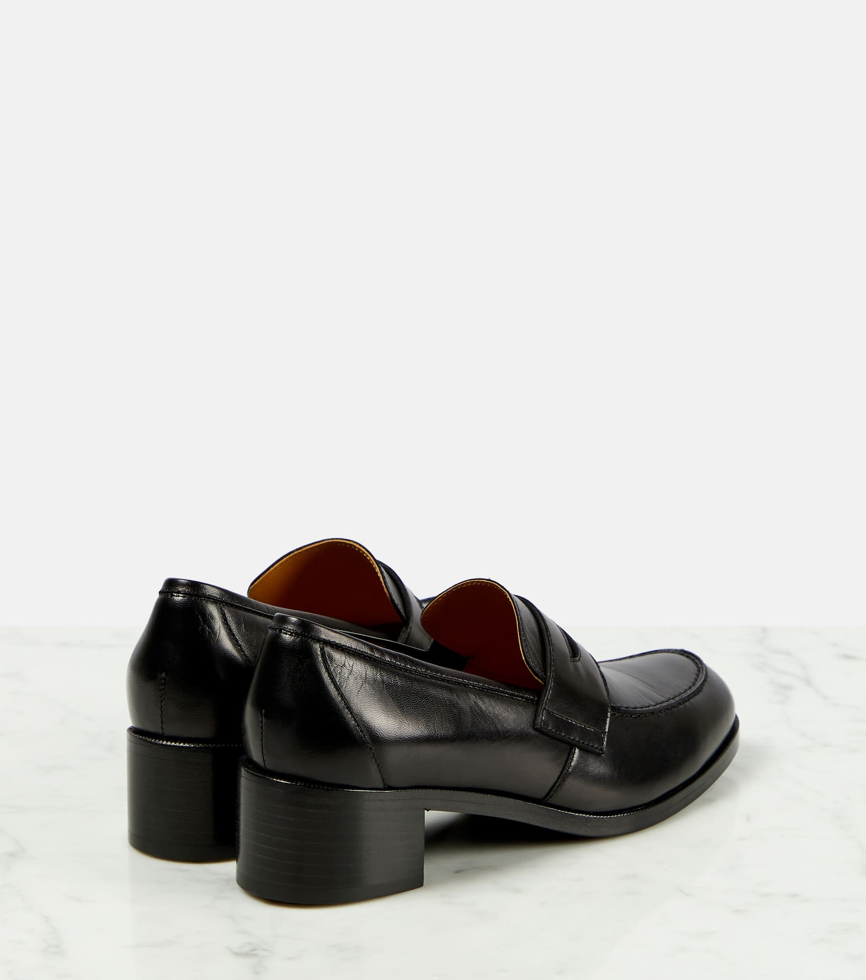 Vera leather loafer pumps - 3