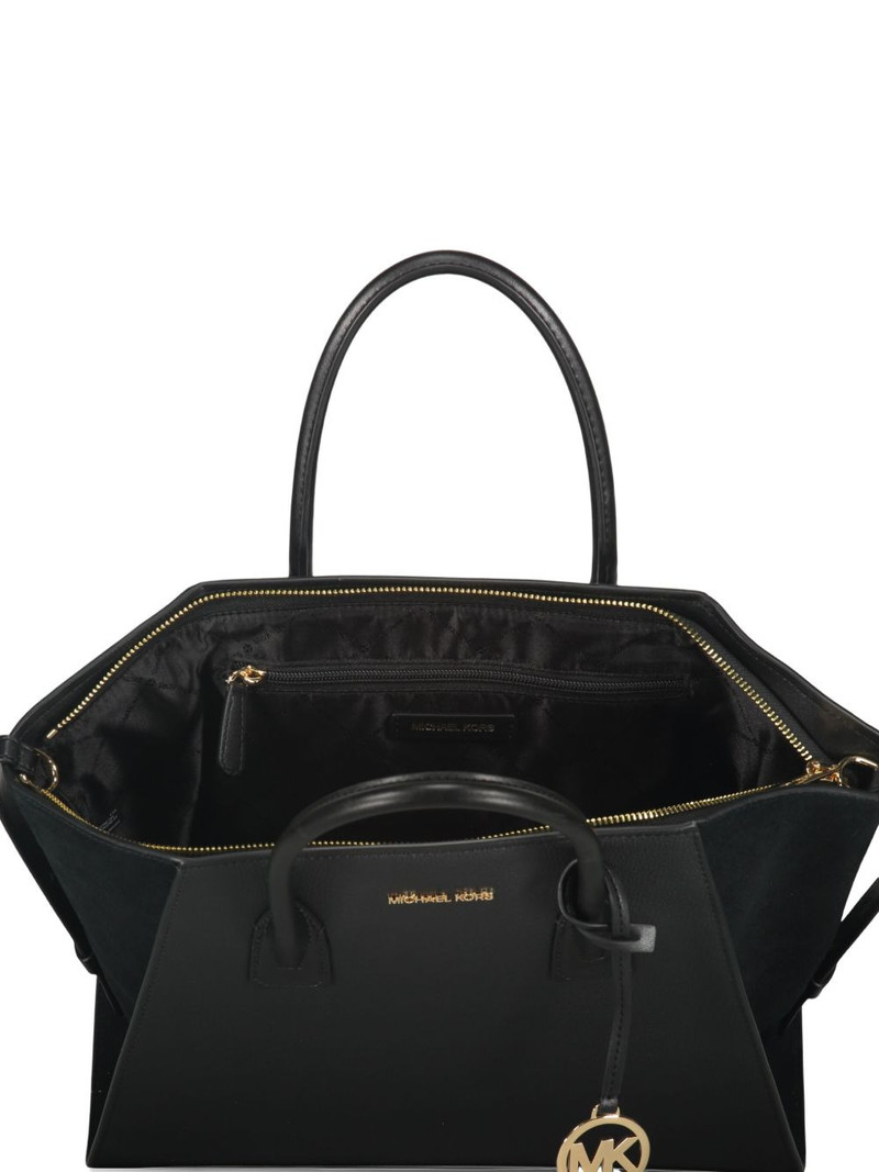 Avril leather top-zip tote bag 4