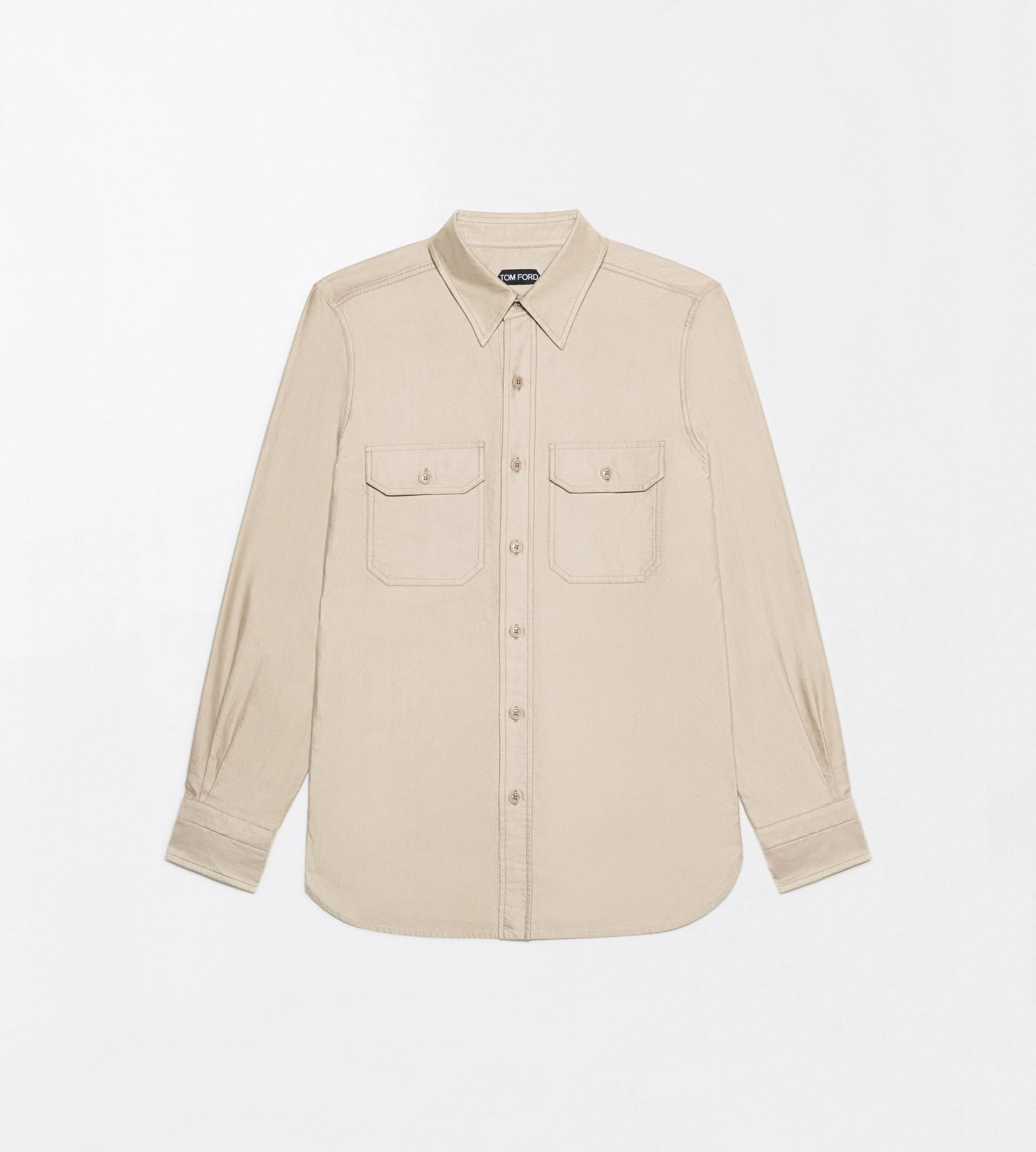 LIGHT MOLESKIN MILITARY SHIRT - 1
