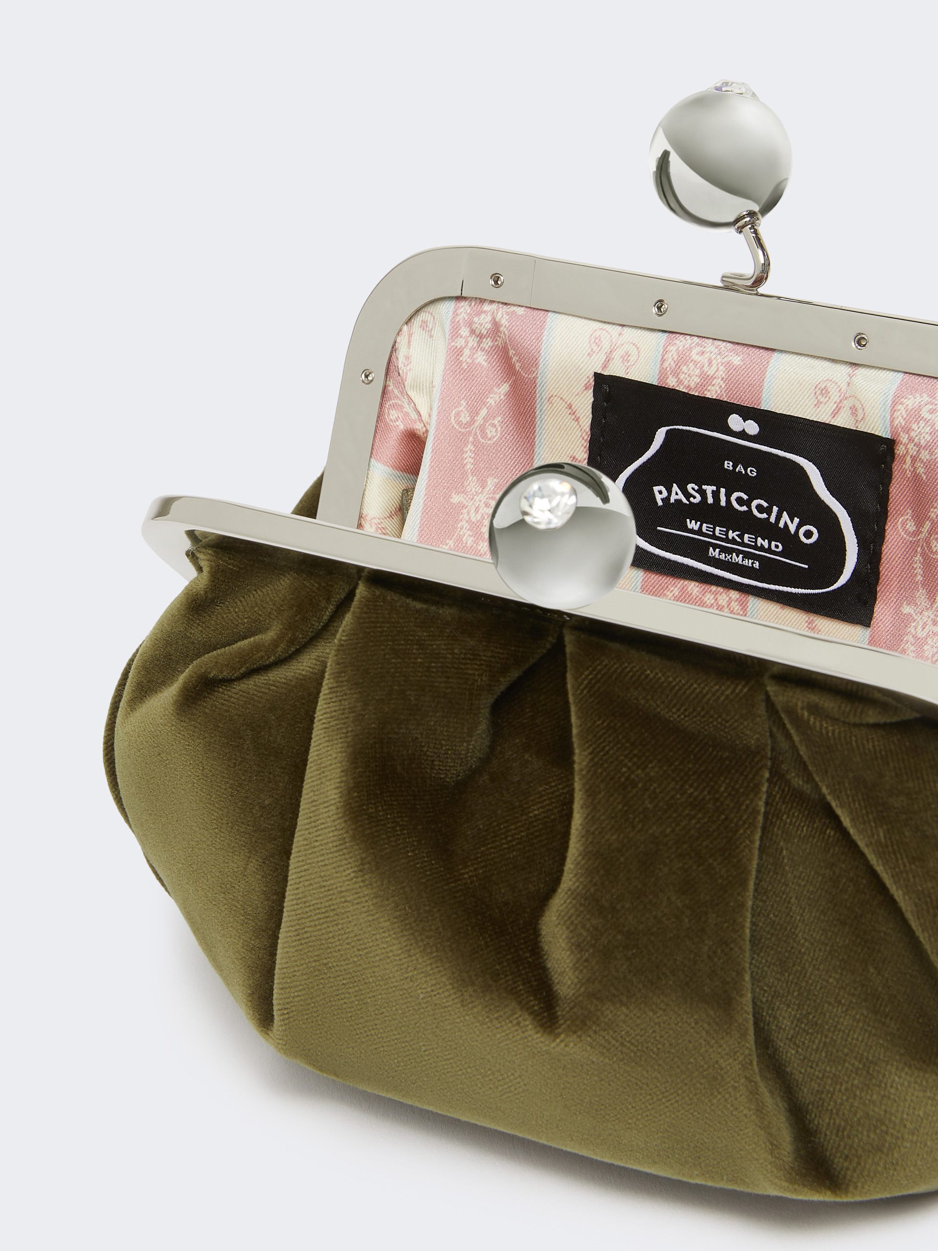 VALANCE Small cotton velvet Pasticcino Bag - 6