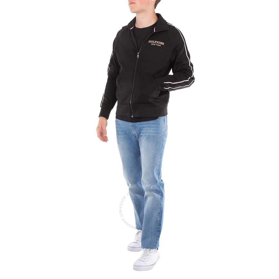 Tommy Hilfiger - Tommy Hilfiger Monotype Zip-Thru Track Jacket, Size Small - 4