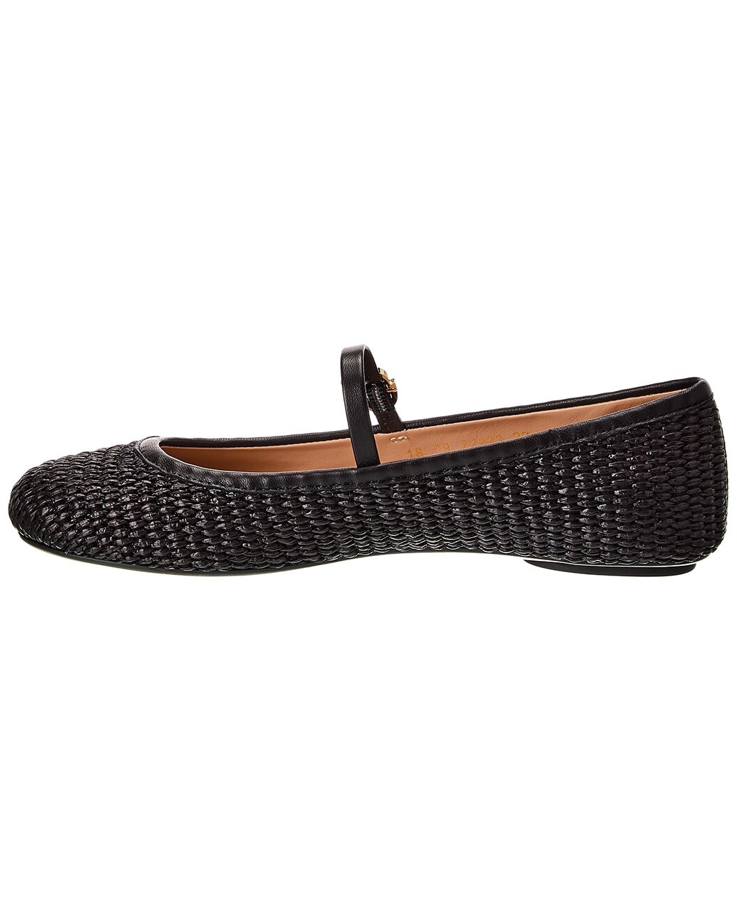 Gianvito Rossi Carla Straw & Leather Flat - 2