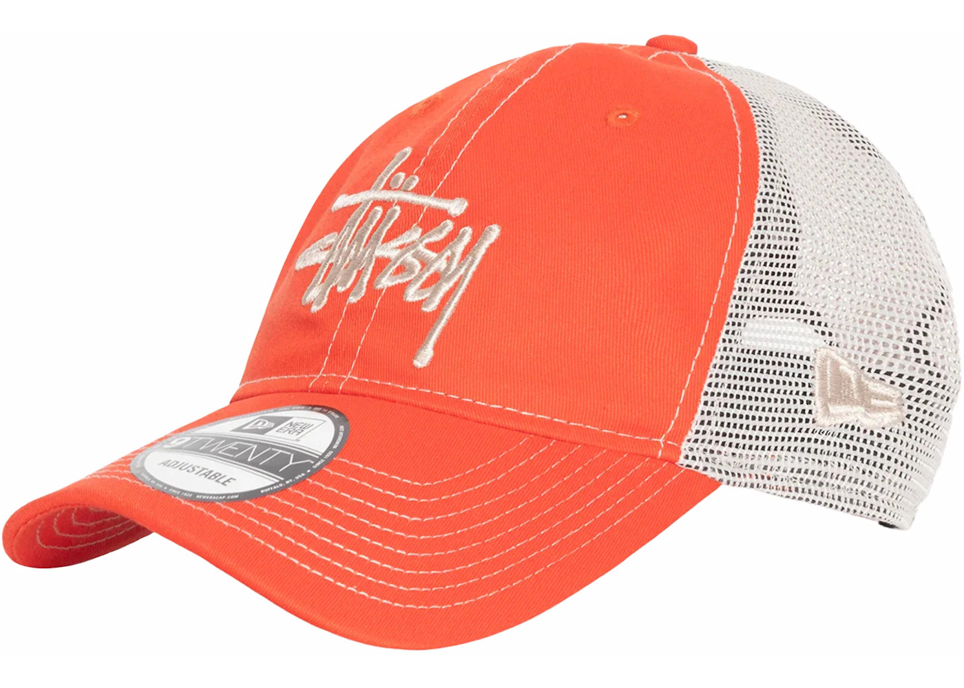 Stussy New Era 9Twenty Basic Trucker Orange - 2