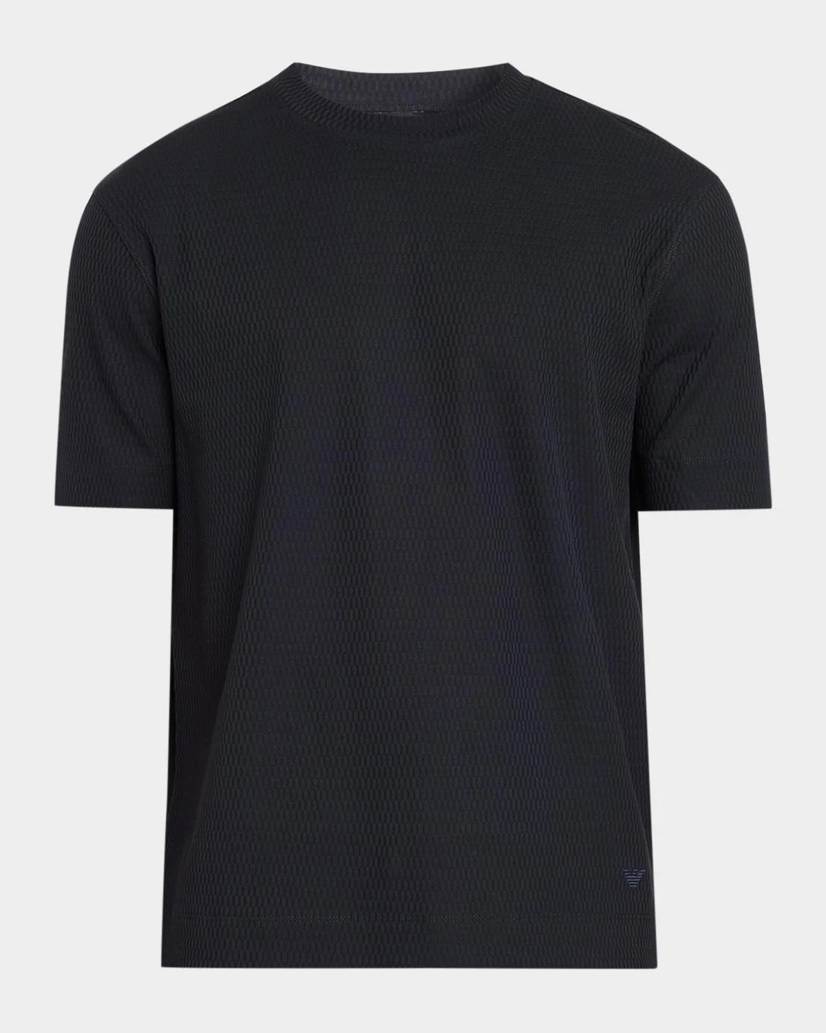 Men's Geometric Jacquard Crewneck T-Shirt - 1