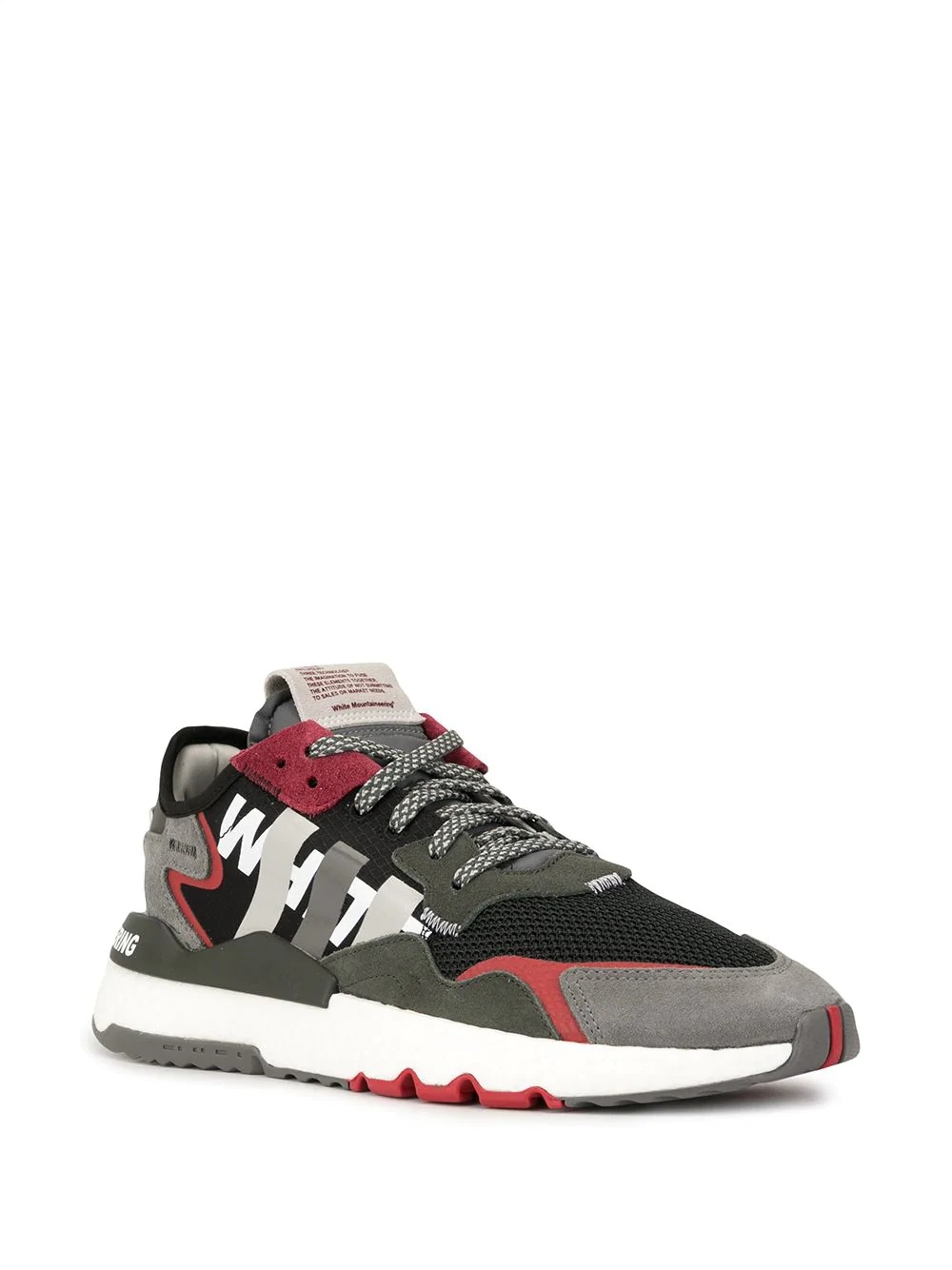 colour block panelled sneakers - 2