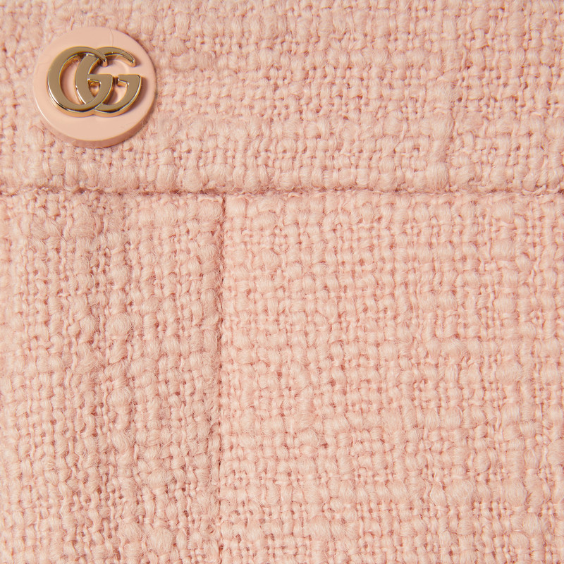 Textured wool tweed shorts 6