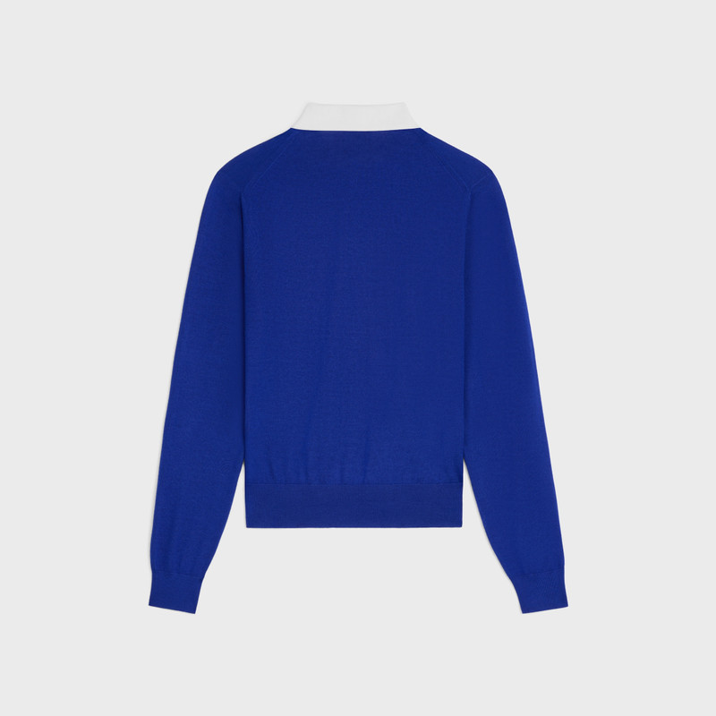 CELINE polo sweater IN fine cashmere silk outlook