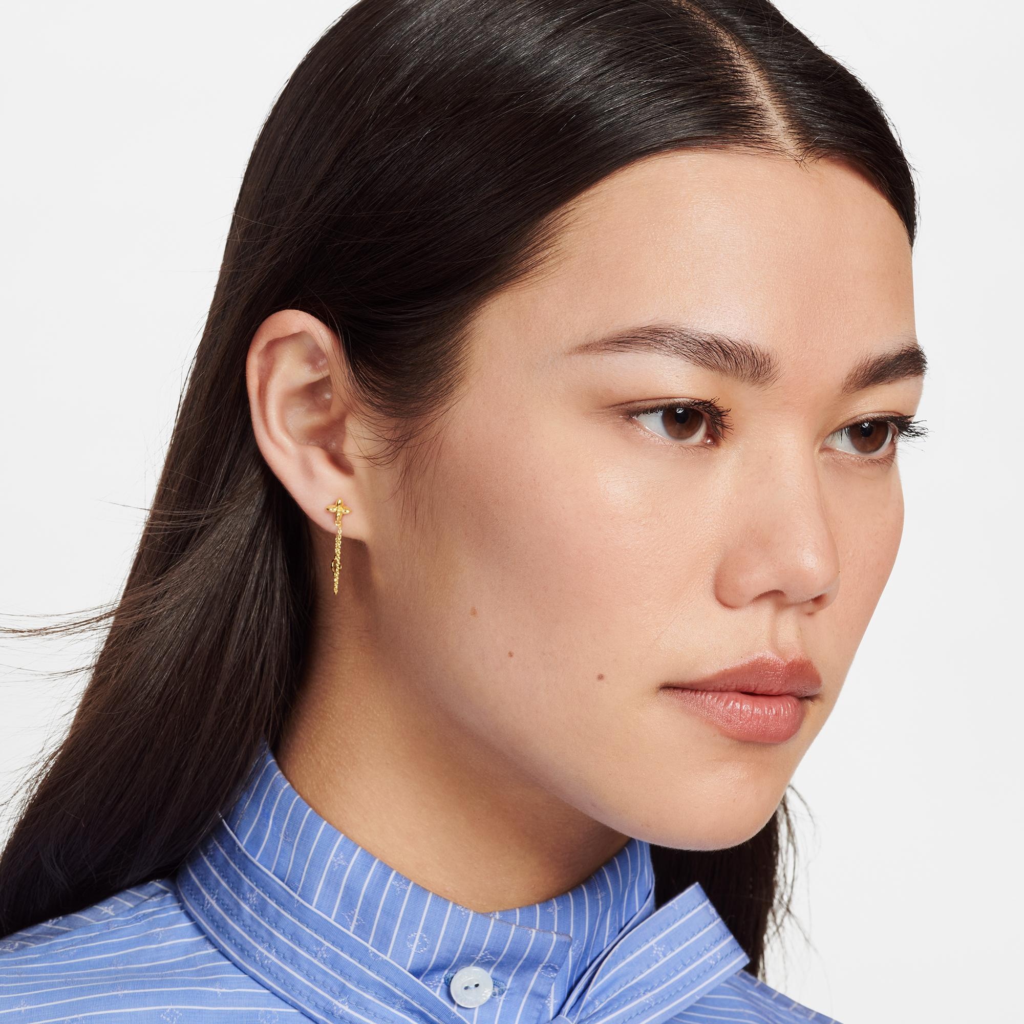 Louis Vuitton Petit Louis Earrings | louisvuitton | REVERSIBLE