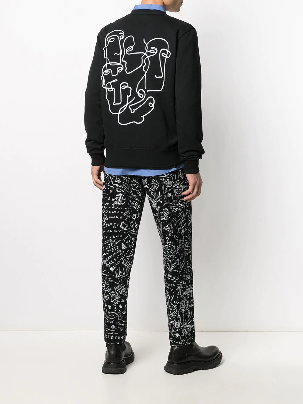 Multi Faces crew-neck sweatshirt - 2