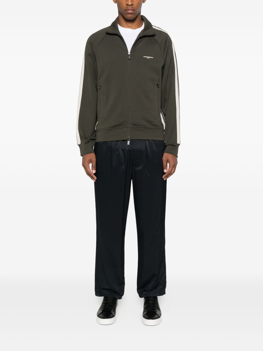 Logo Cotton Zipped Sweatshirt - 5