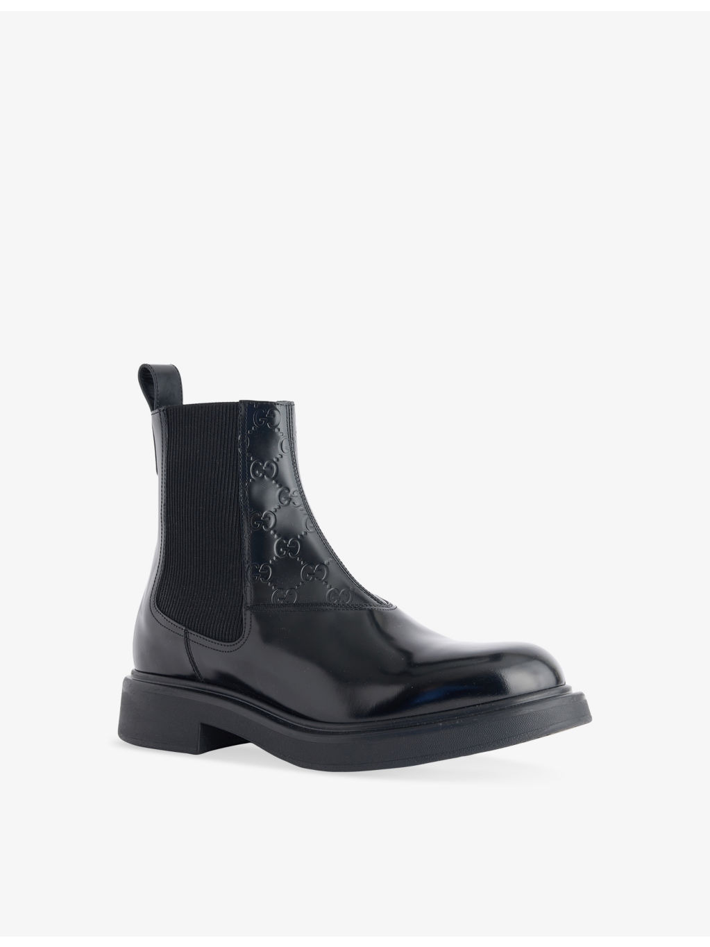 Enki Monogram Leather Ankle Boots - 3