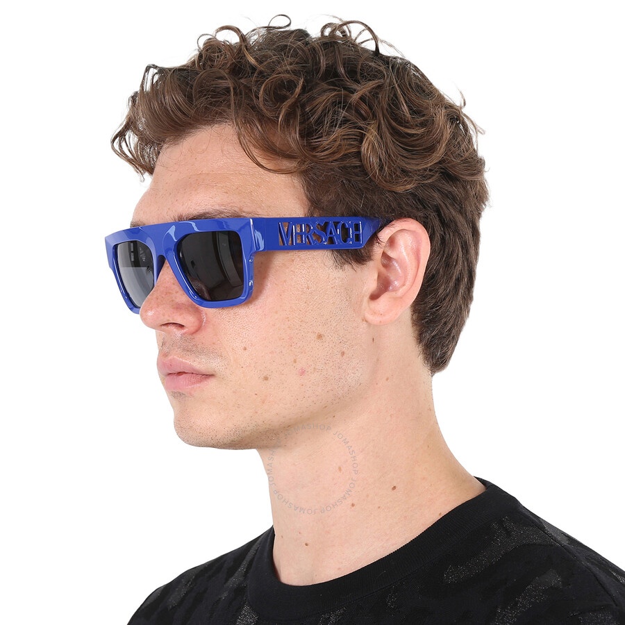Versace Dark Grey Browline Men's Sunglasses VE4430U 529487 53 - 2