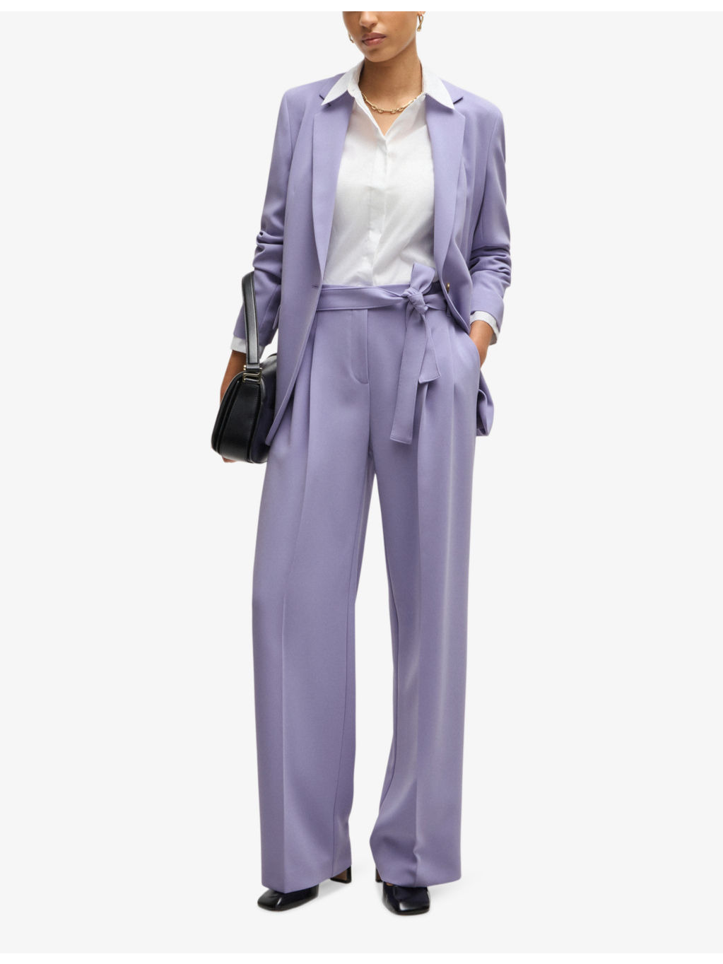 Regular-fit single-breasted woven blazer - 2