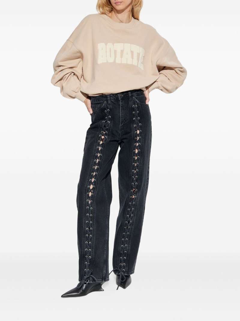 ROTATE logo-appliqué sweatshirt outlook