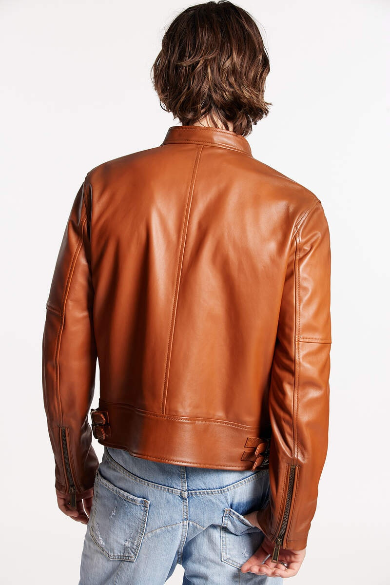 DSQUARED2 BIKER LEATHER JACKET outlook