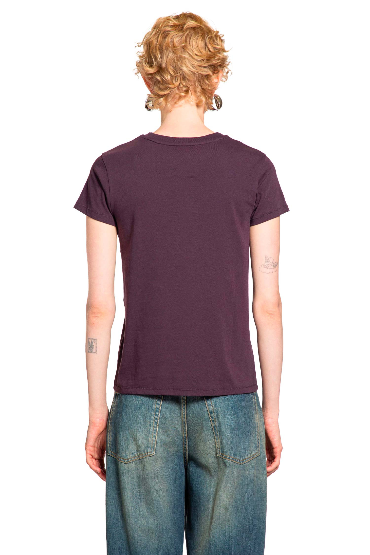6397 Woman Purple T-shirts & Tank Tops - 3