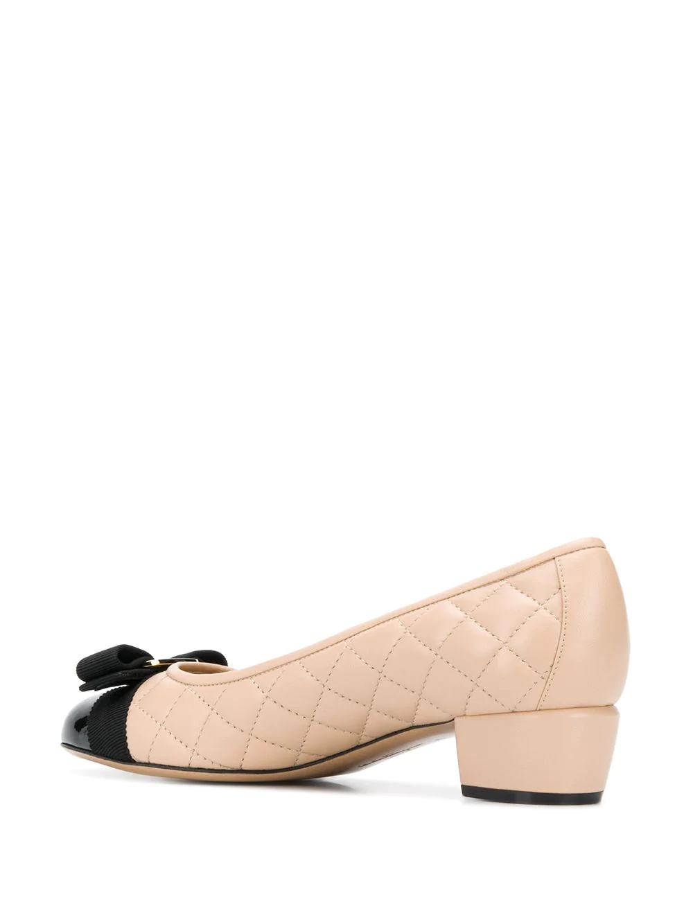 quilted two-tone pumps - 3