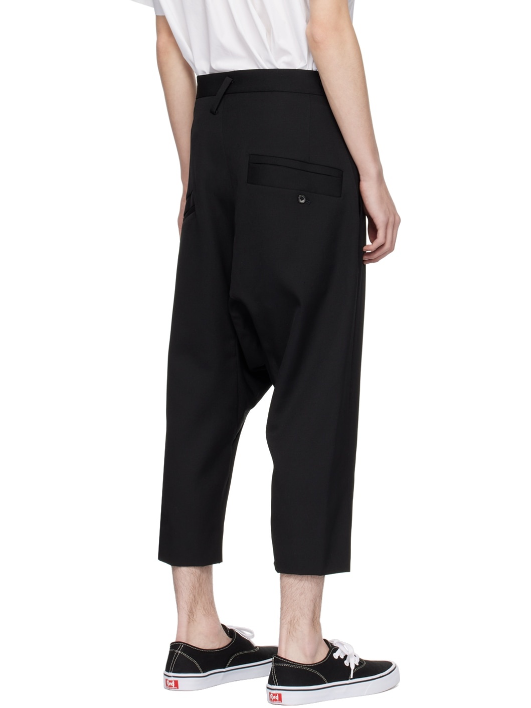 Black Graffiti Sarrouel Trousers - 3