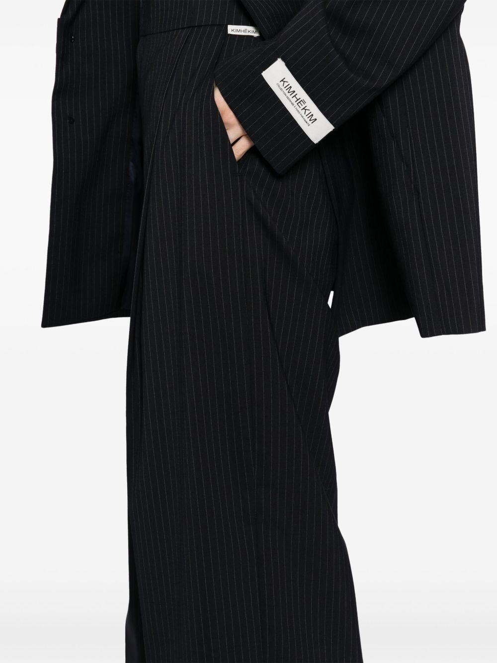 belted wide pants - 5
