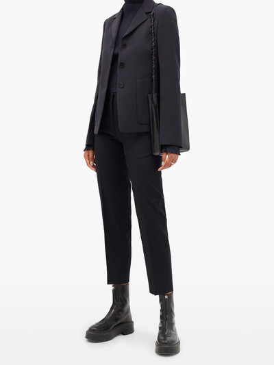 Jil Sander Emilio cropped wool-gabardine suit trousers outlook