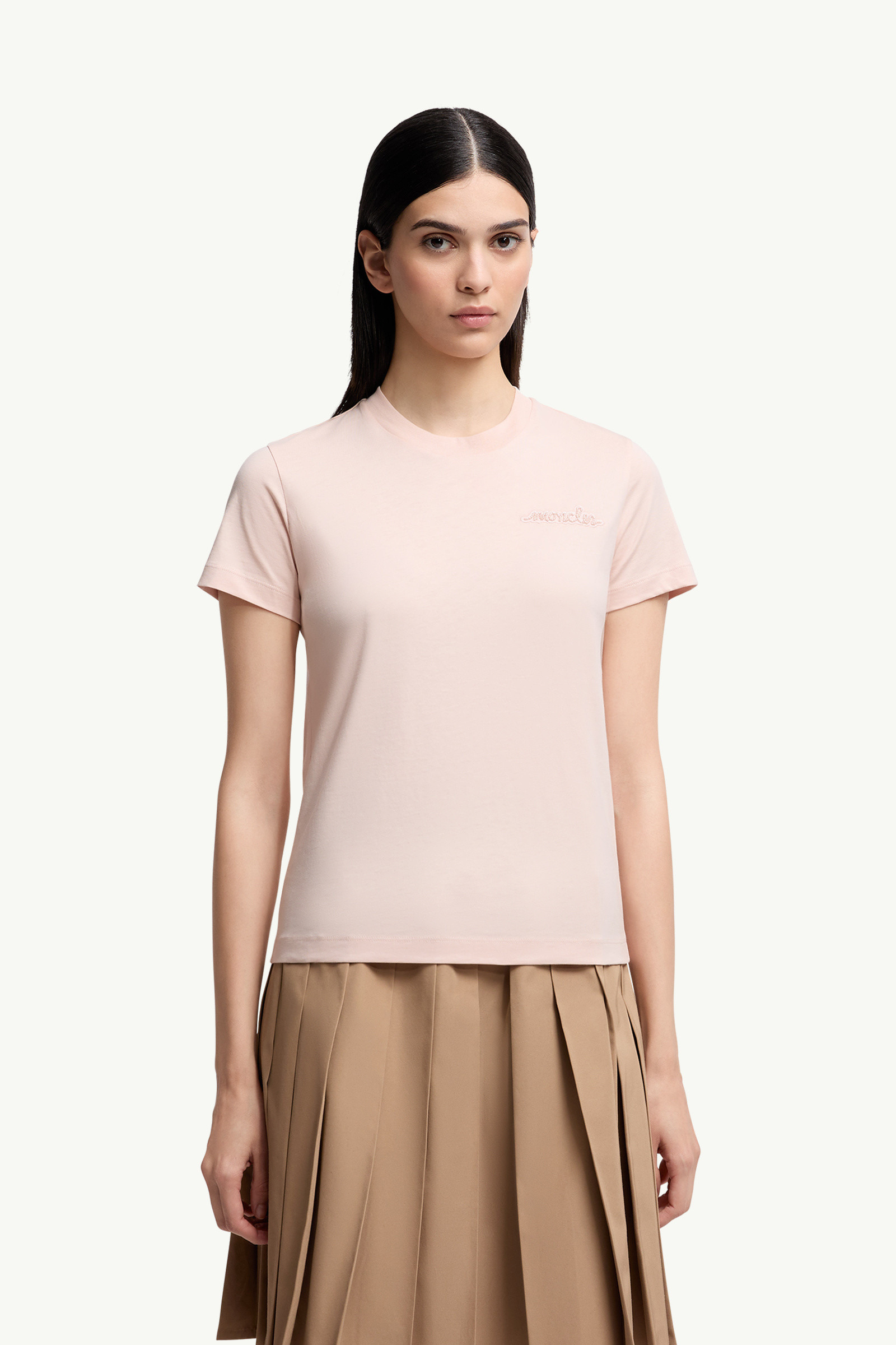 Beaded Logo Cotton T-Shirt - 3
