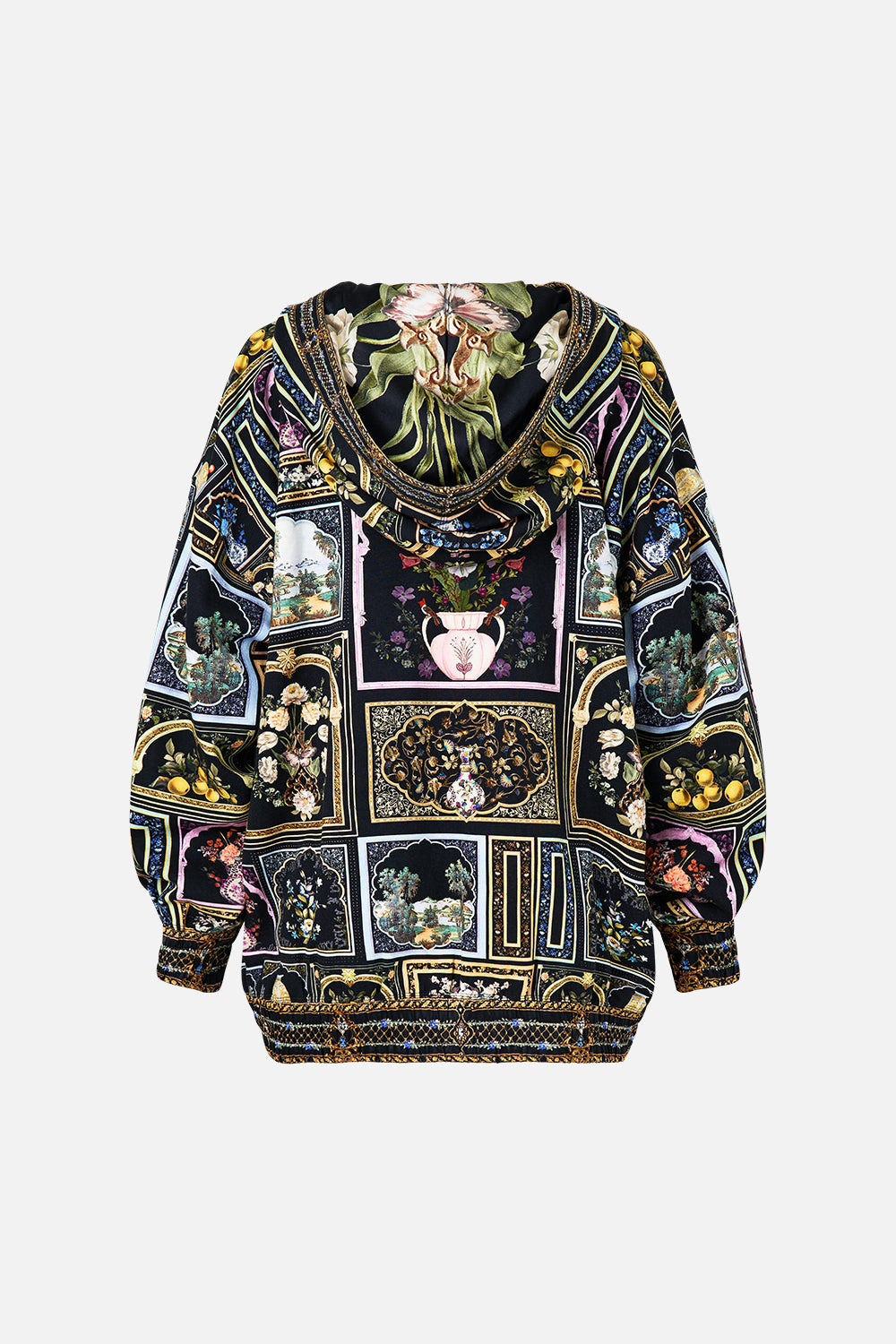 SILK HEM BAND BOYFRIEND HOODIE - 8