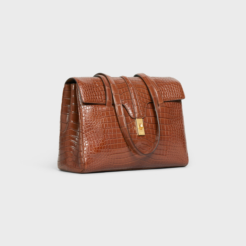 CELINE Medium Soft 16 Bag in crocodile outlook
