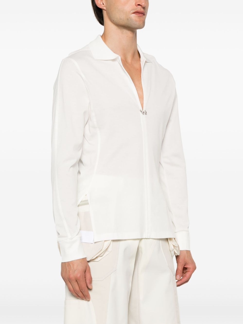 pierced polo shirt - 3