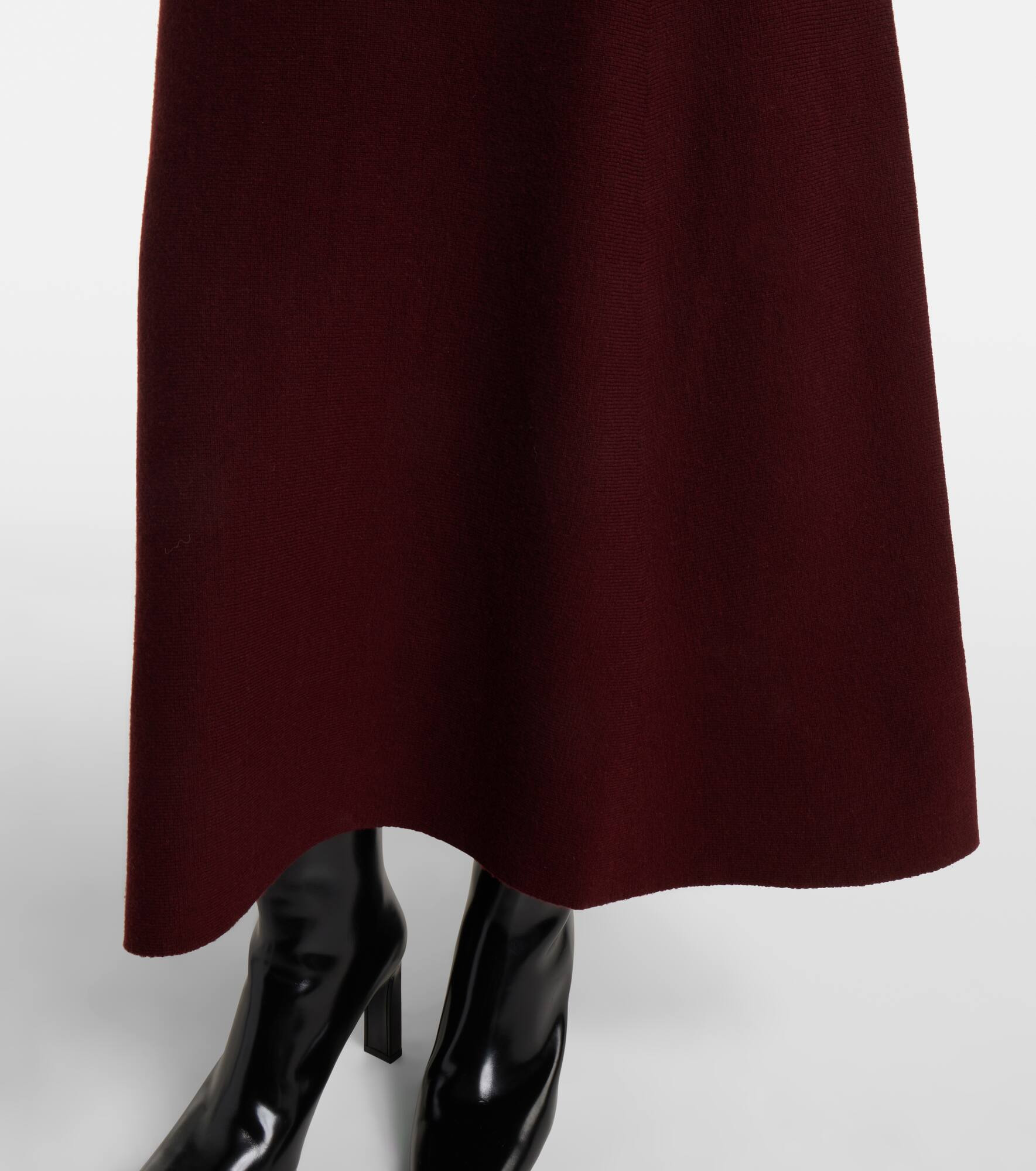 Giberna wool and cashmere maxi skirt - 5