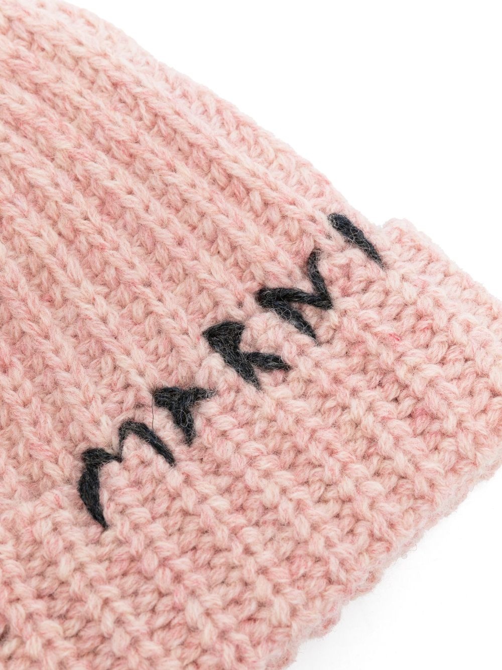 logo-embroidered chunky-knit beanie - 2