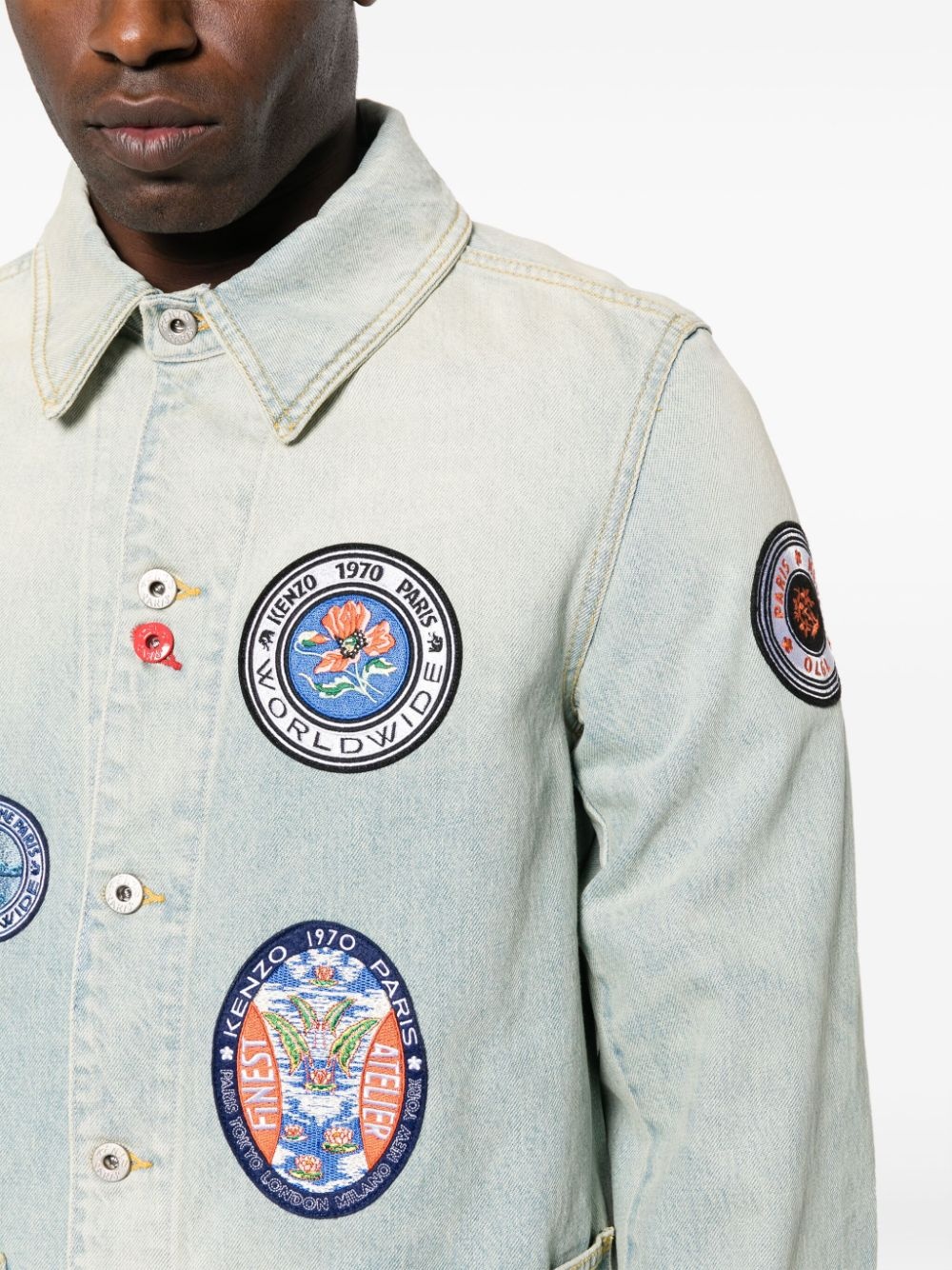 Travel badge denim jacket - 5