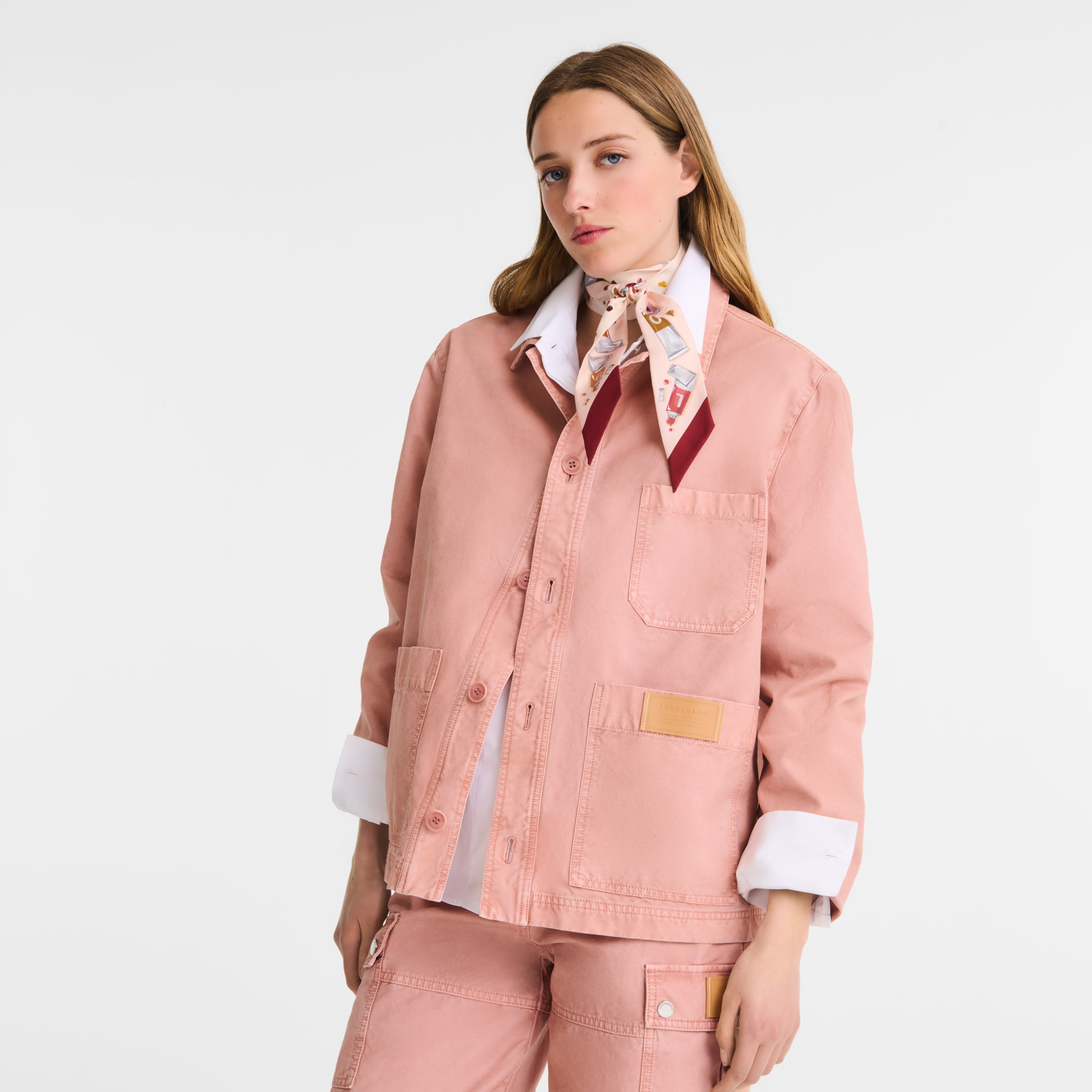 Jacket Pink Tea - Overdyed cotton - 3