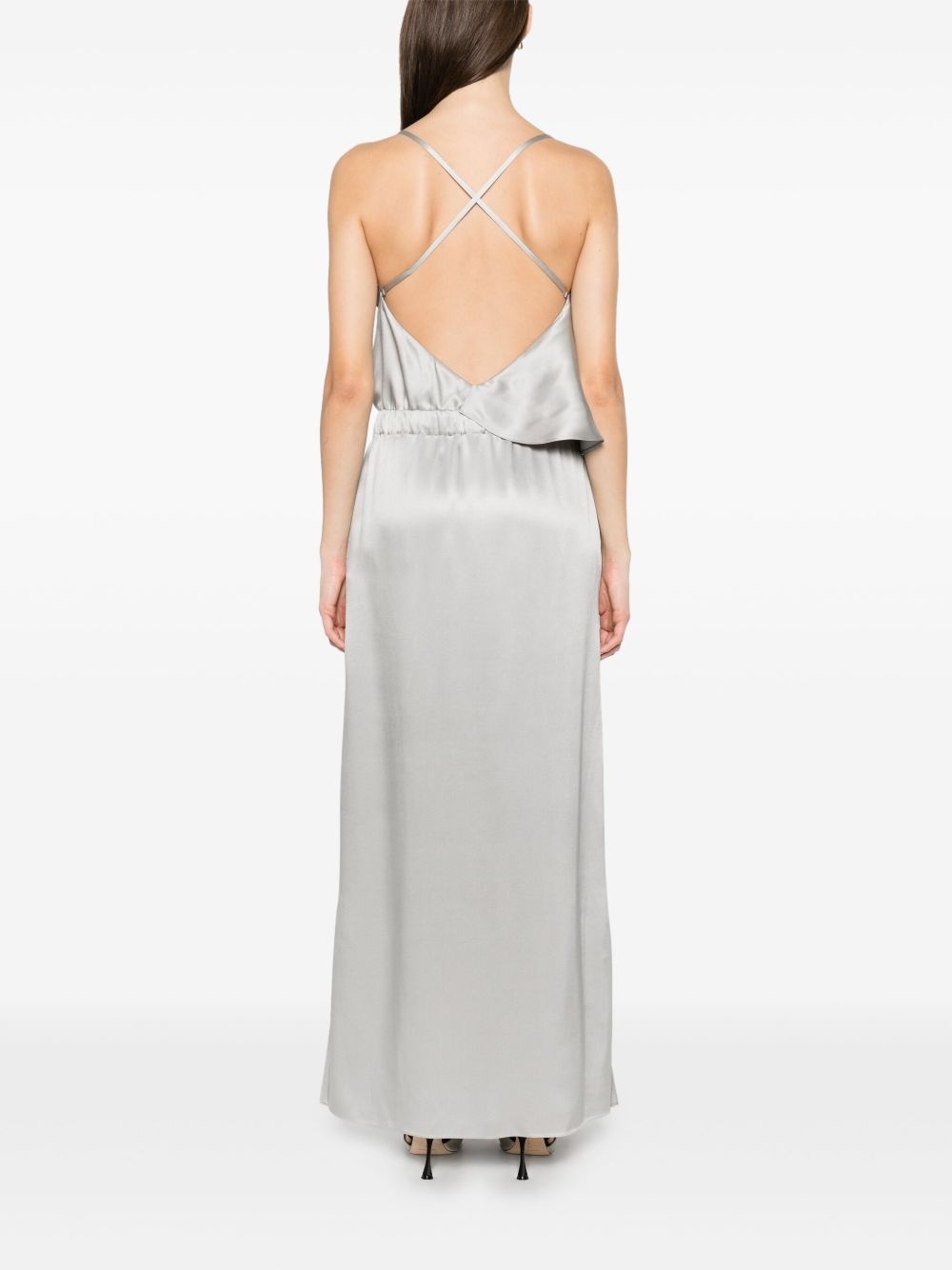 silk long dress - 4