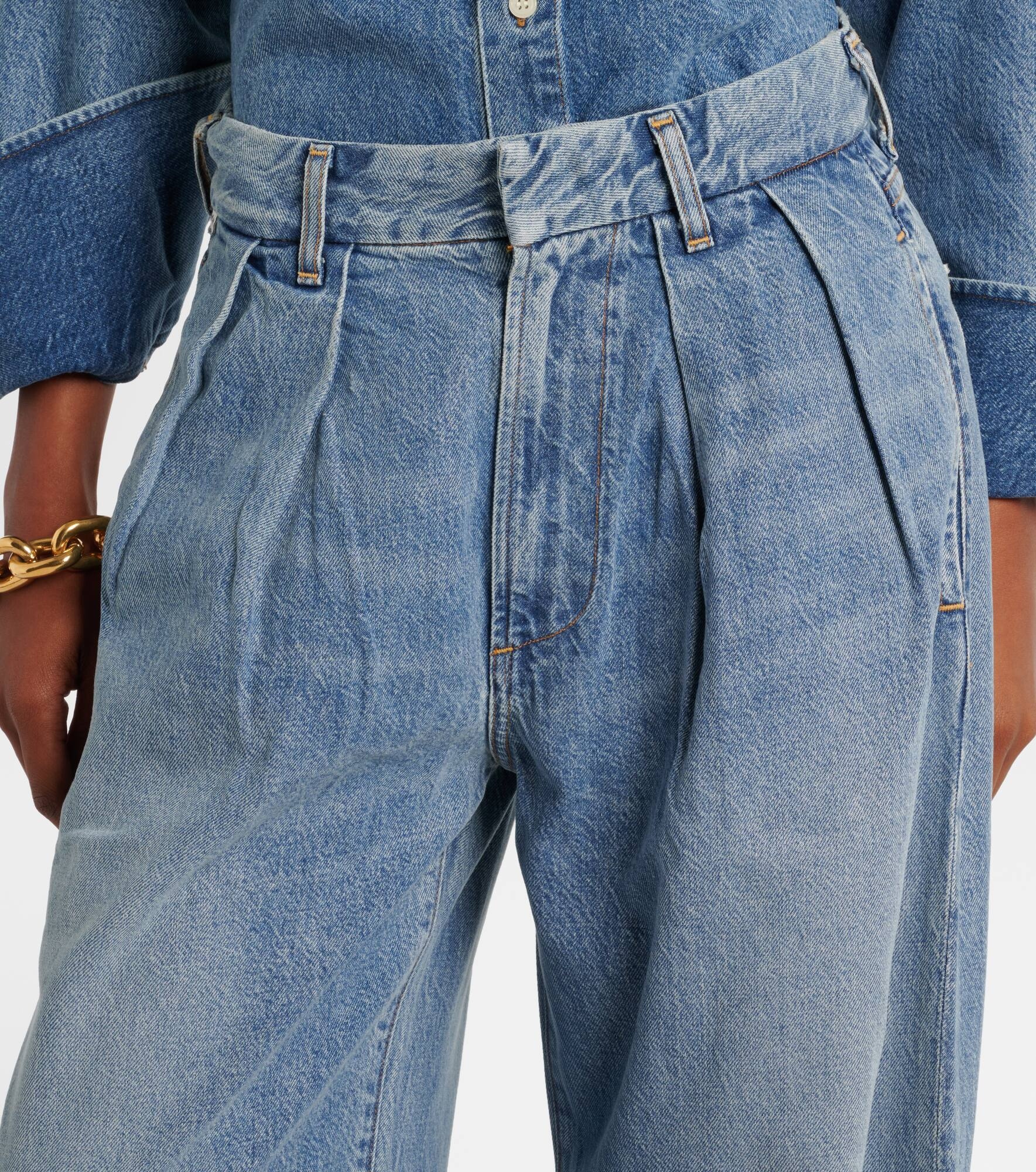 Petra high-rise wide-leg jeans - 4