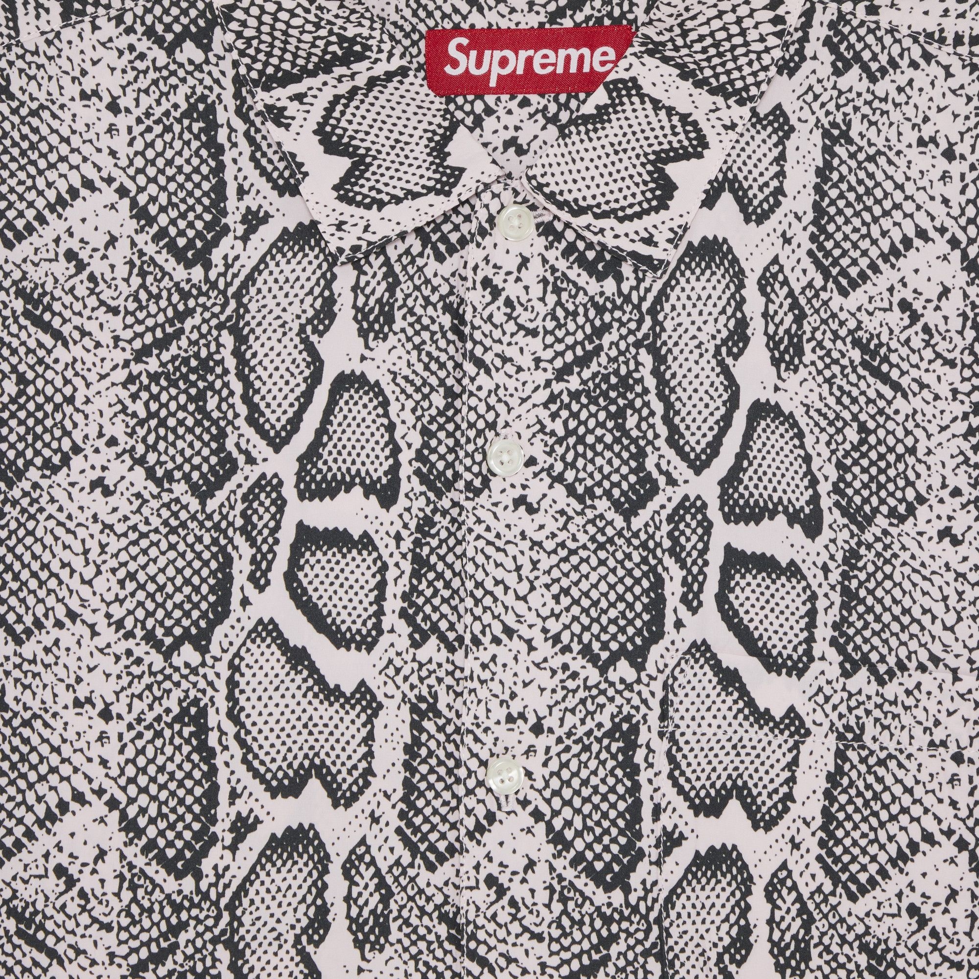 Supreme Snake Short-Sleeve Shirt 'Pink' - 3