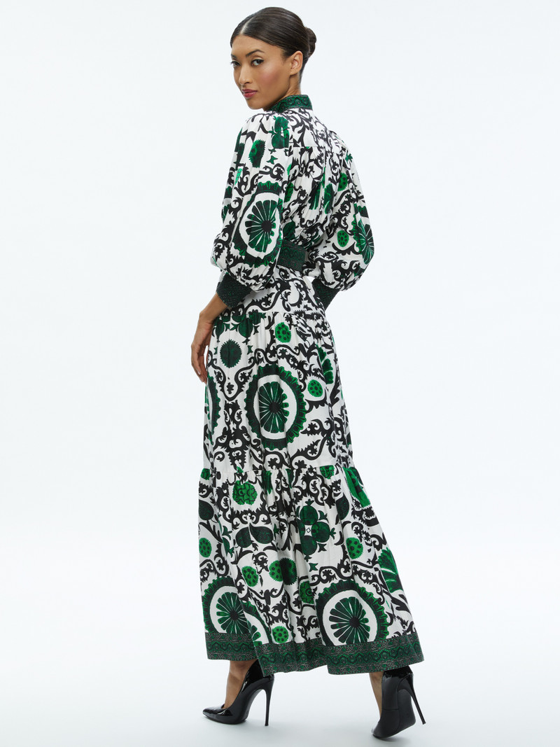 CORA VOLUME TIERED SHIRT DRESS 4